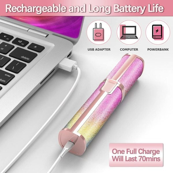 2-in-1 Electric Eyebrow Trimmer & Facial Hair Remover – Rechargeable & Painless