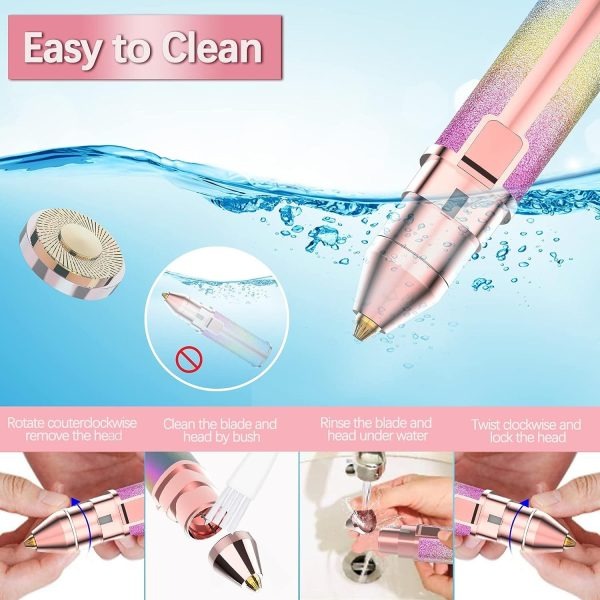 2-in-1 Electric Eyebrow Trimmer & Facial Hair Remover – Rechargeable & Painless