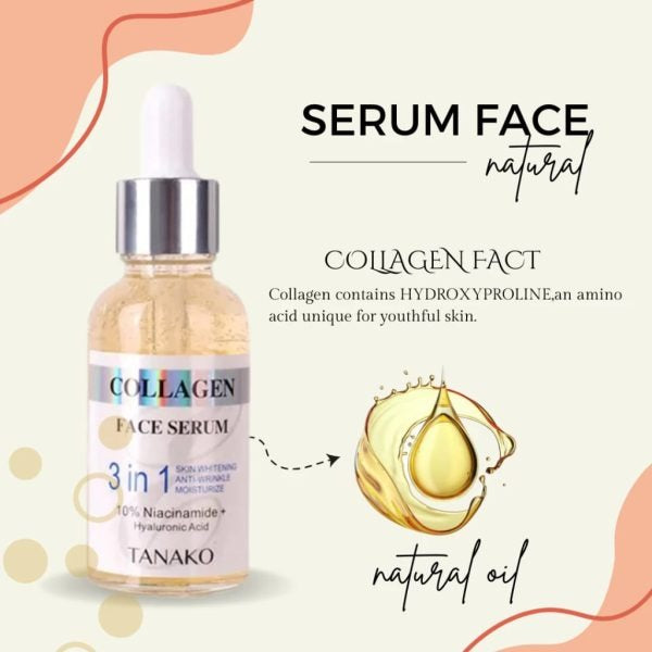 3 In 1 Korean Natural Oil Whitening & Anti-Aging Serum (30ml) – A luxurious serum infused with natural oils to brighten the skin, reduce dark spots, and combat signs of aging. This serum deeply hydrates and revitalizes skin, leaving it youthful, glowing, and smooth.