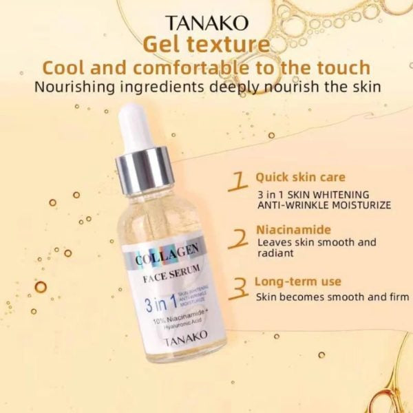 3 In 1 Korean Natural Oil Whitening & Anti-Aging Serum (30ml) – A luxurious serum infused with natural oils to brighten the skin, reduce dark spots, and combat signs of aging. This serum deeply hydrates and revitalizes skin, leaving it youthful, glowing, and smooth.