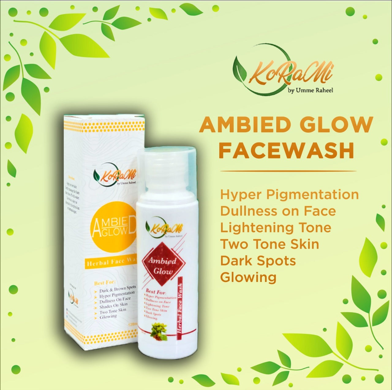 Ambied Glow Face Wash – Hyperpigmentation & Dark Spot Removal Cleanser