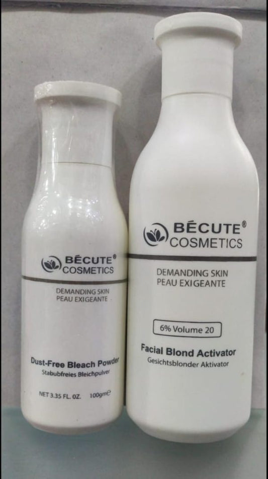 Becute Skin Polish Set – Bleach Powder & Facial Blonde Activator
Skin Brightening & Instant Glow Bleach Powder Set