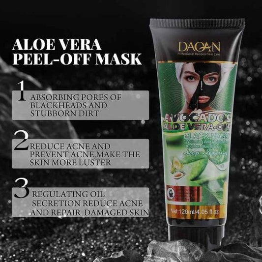 Daqan Aloe Vera Peel-Off Face Mask – Deep Cleansing & Acne Treatment (120ml)