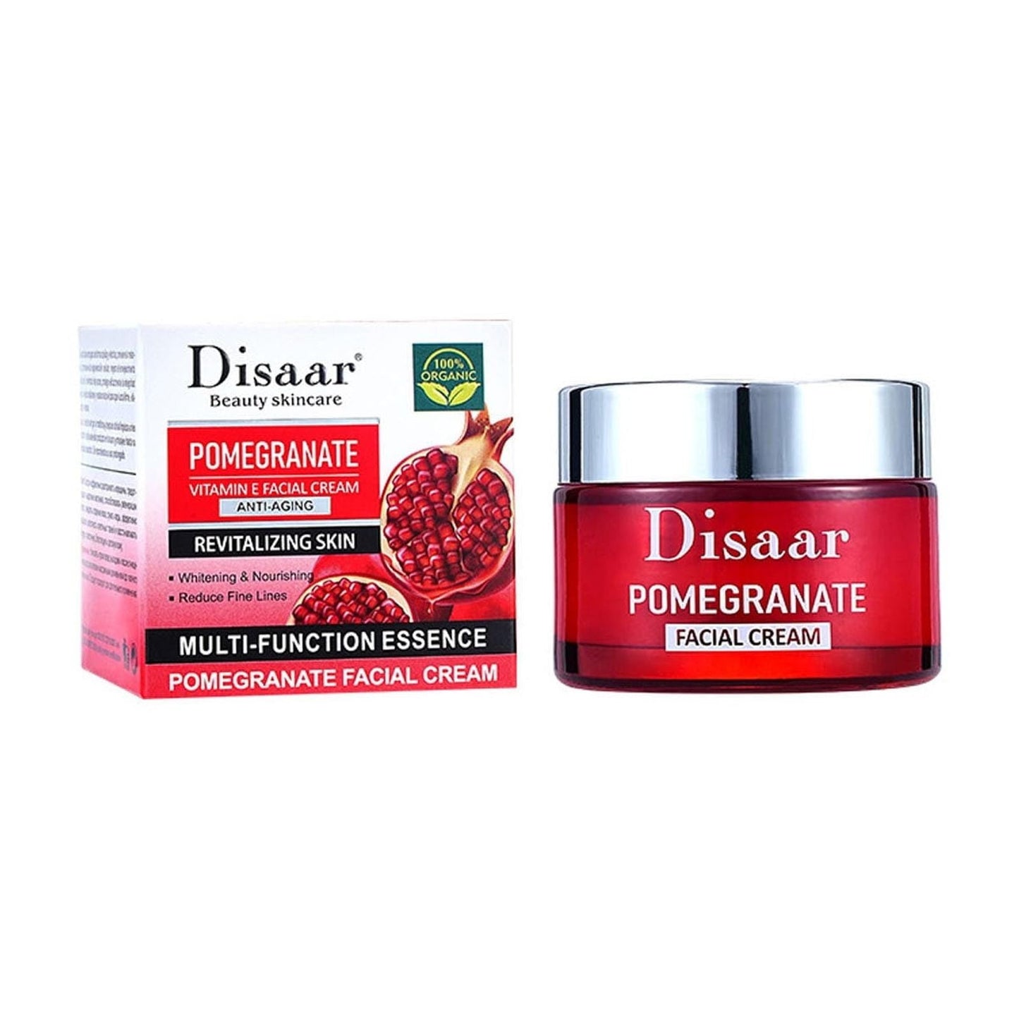 Disaar Pomegranate & Vitamin E Facial Cream – Anti-Aging & Skin Nourishing (50g)