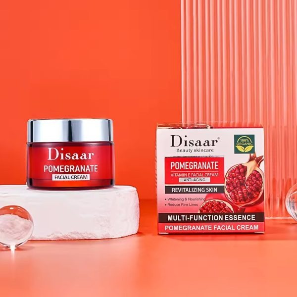 Disaar Pomegranate & Vitamin E Facial Cream – Anti-Aging & Skin Nourishing (50g)