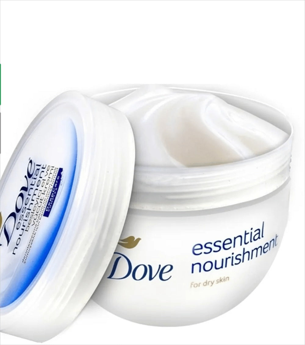 Dove Essential Nourishment Body Cream for Dry Skin (300 ml) – Deep Hydration and Moisturization for Soft, Smooth Skin