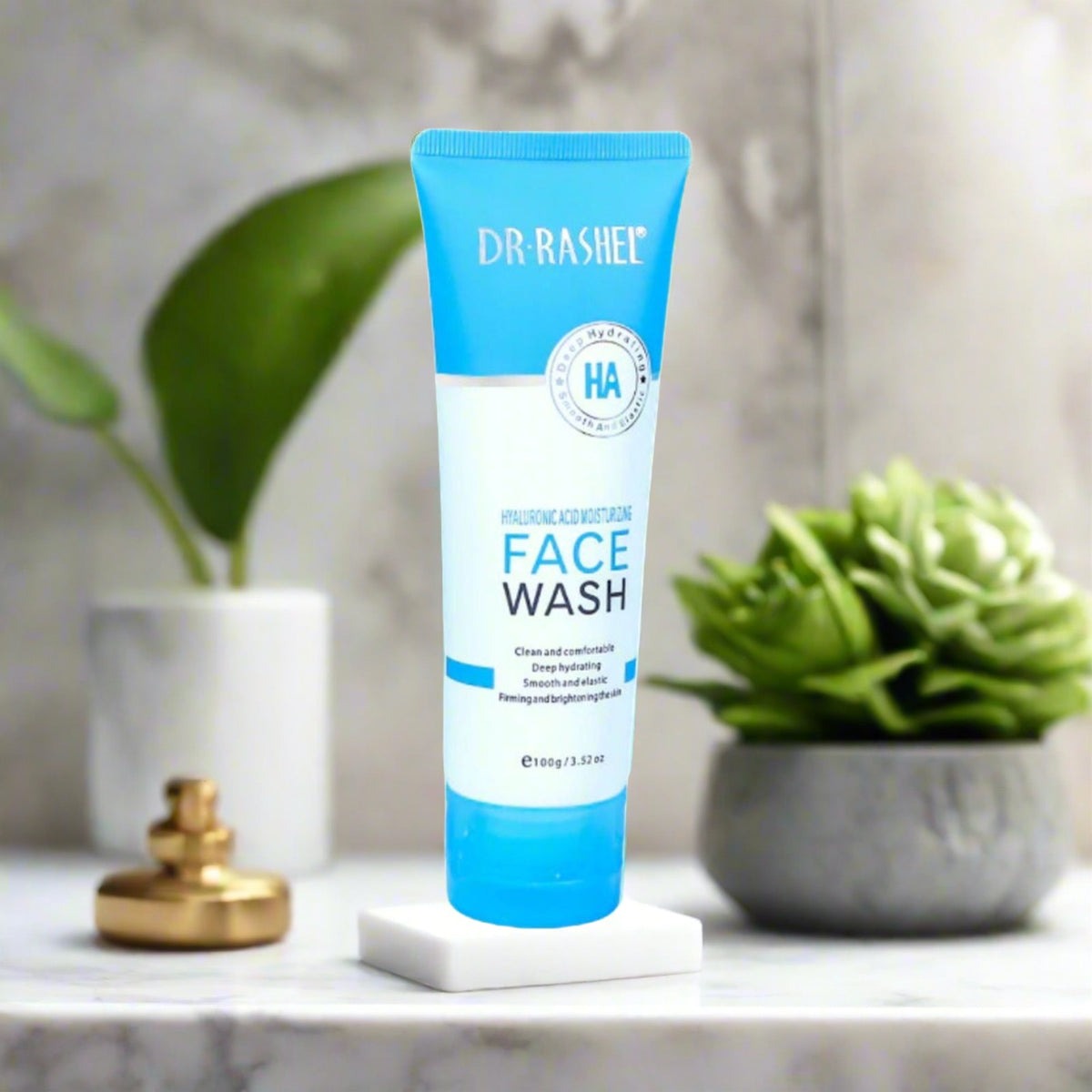 Dr. Rashel Hyaluronic Acid Hydrating Moisturizing Face Wash – 100g for smooth, moisturized skin.