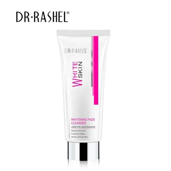 "Dr. Rashel Whitening Fade Cleanser - 80g tube for deep cleaning, fading dark spots, and brightening skin tone."