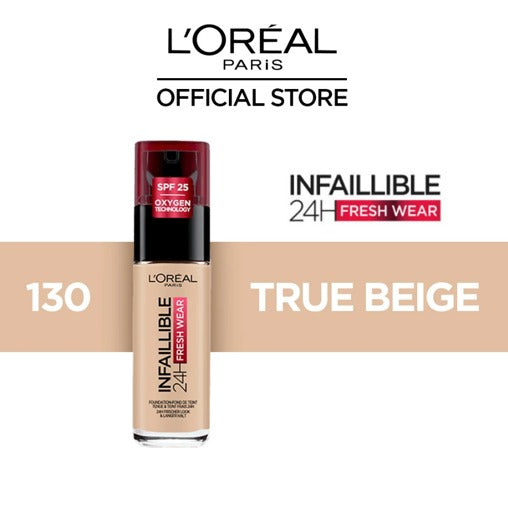 "L'Oreal Paris Infallible 24HR Fresh Wear Liquid Foundation - Full Coverage & Lightweight"