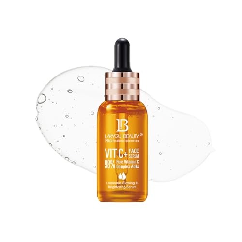 Lakyou Beauty Vitamin C Face Serum – 98% Pure Vitamin C Complex
Brightening & Repairing Vitamin C Face Serum – 50ml
