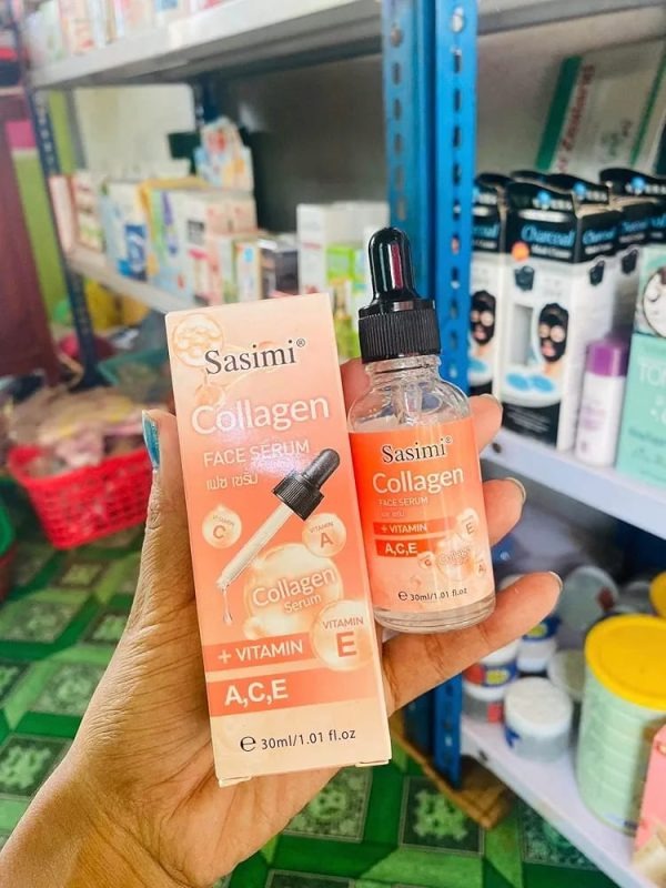 Sasimi Collagen Face Serum – High Quality Collagen & Vitamin E Serum for Sun Spot Treatment