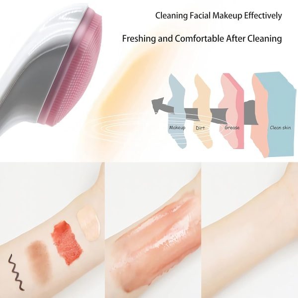 "Silicone Face Scrubber Exfoliating Brush – 1 Pc Random Color"