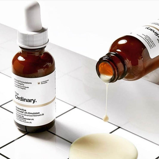 The Ordinary Granactive Retinoid 2% Emulsion, 30ml bottle, advanced anti-aging retinoid for smoother skin.