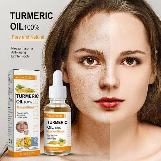 Turmeric Freckle Serum – Organic Skin Brightening Oil for Dark Spots and Anti-Aging (10ml)