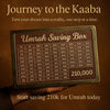 Umrah Saving Box - Save 210,000 PKR for Umrah Travel Goals