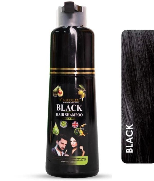 Yardlie Professional Hair Color Shampoo 200ml - UK Based Formula for Long-lasting Color and Shine for Men & Women
