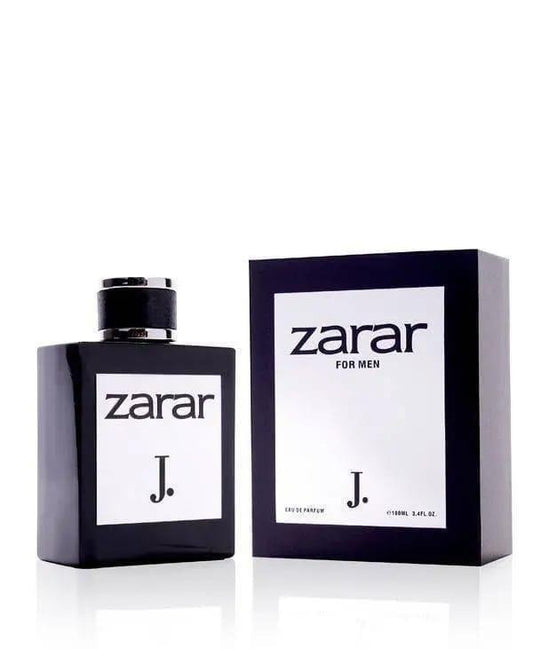 Zarar Silver For Men Perfume 100ml bottle showcasing a sophisticated, long-lasting fragrance for men.