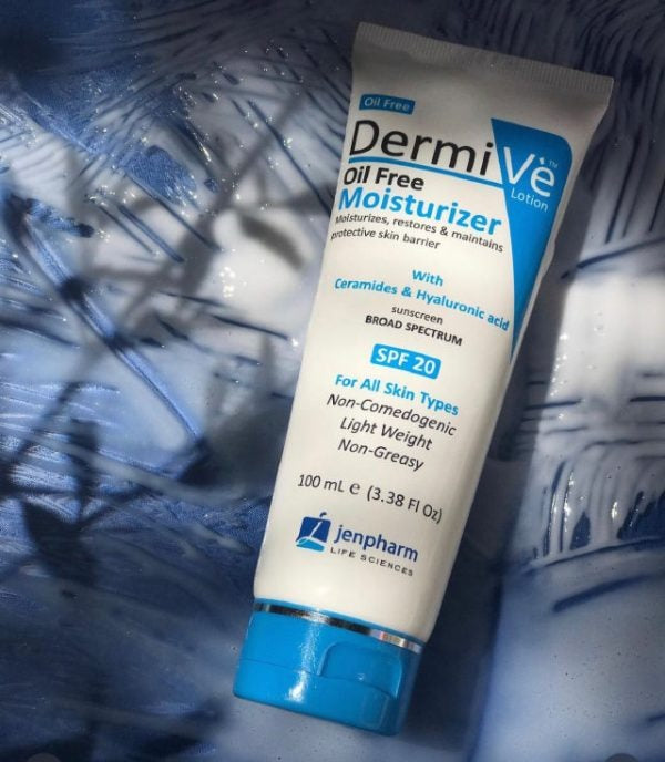 Dermive Oil-Free Moisturizer - Hydrating and Non-Greasy Skin Care Solution for All Skin Types