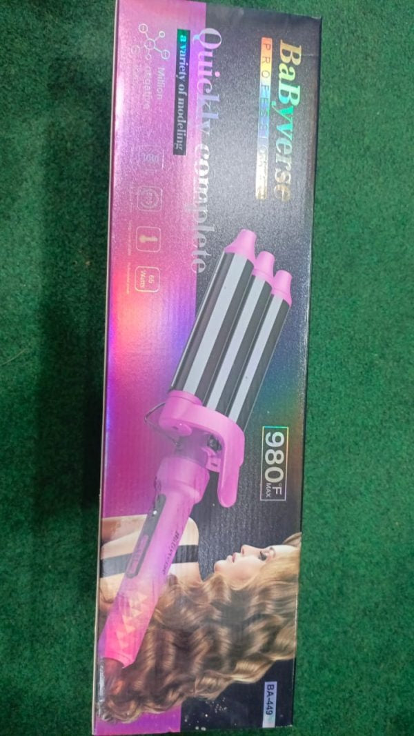 3-Barrel Curling Iron – Perfect Loose Waves & Natural Look
Hair Waver for All Hair Types – Salon-Quality Styling at Home