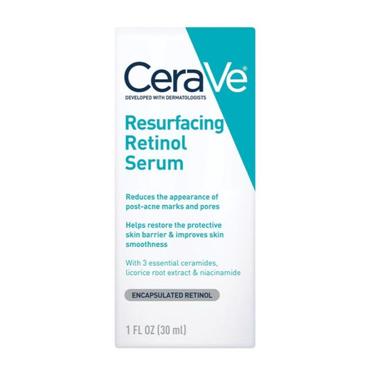 CeraVe Resurfacing Retinol Serum 30ml Bottle – Smooth and Radiant Skin Solution with Retinol, Ceramides, and Niacinamide