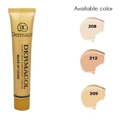 "Dermacol Full Coverage Foundation - Waterproof & High Pigment"