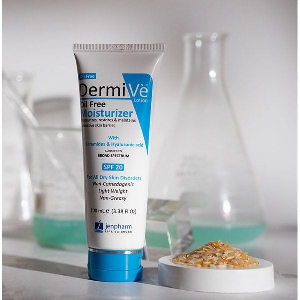 Dermive Oil-Free Moisturizer - Hydrating and Non-Greasy Skin Care Solution for All Skin Types
