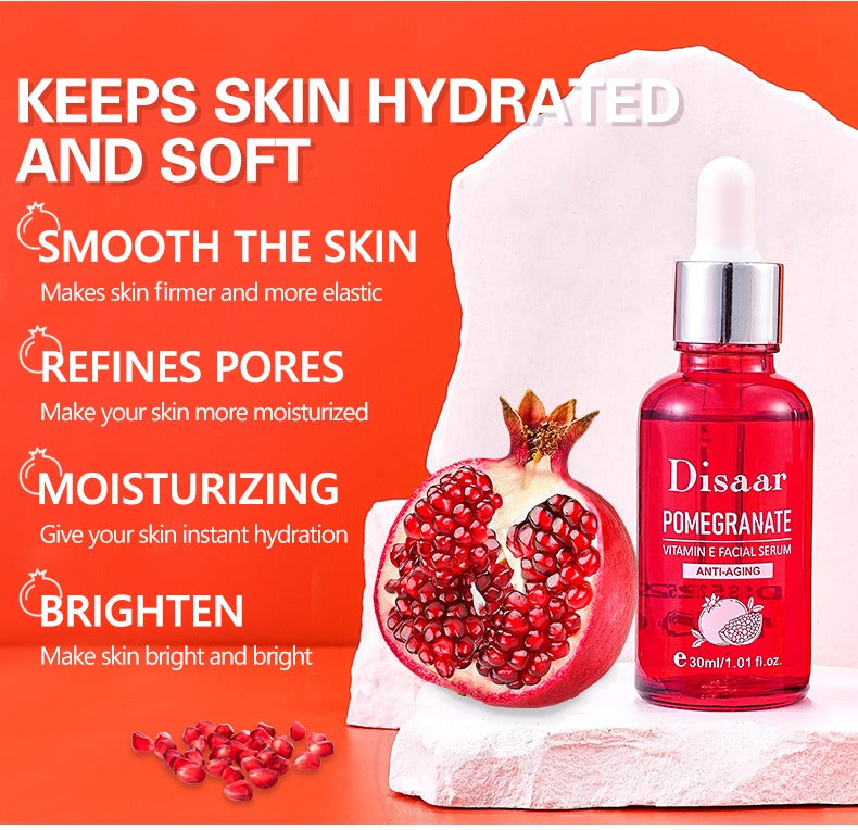 Disaar Pomegranate Vitamin E Facial Serum 30ml - Boost Skin Radiance and Hydration

