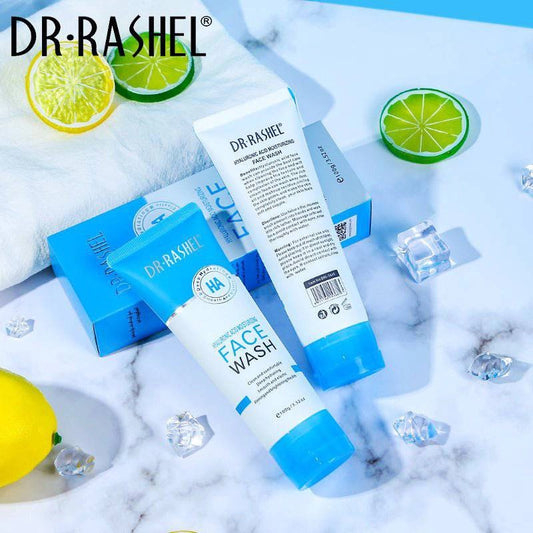 Dr. Rashel Hyaluronic Acid Hydrating Moisturizing Face Wash – 100g for smooth, moisturized skin.

