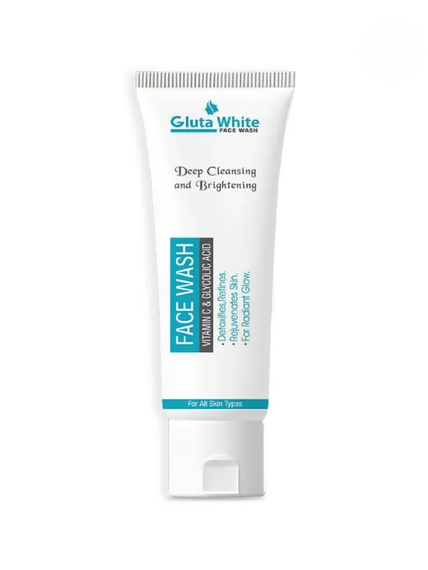 “Gluta White Face Wash Deep Cleanser for Bright Skin”
