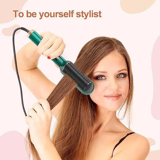 HQT-909B Electric Professional Hair Straightening Brush – Random Color
Fast & Easy Hair Styling Brush – HQT-909B