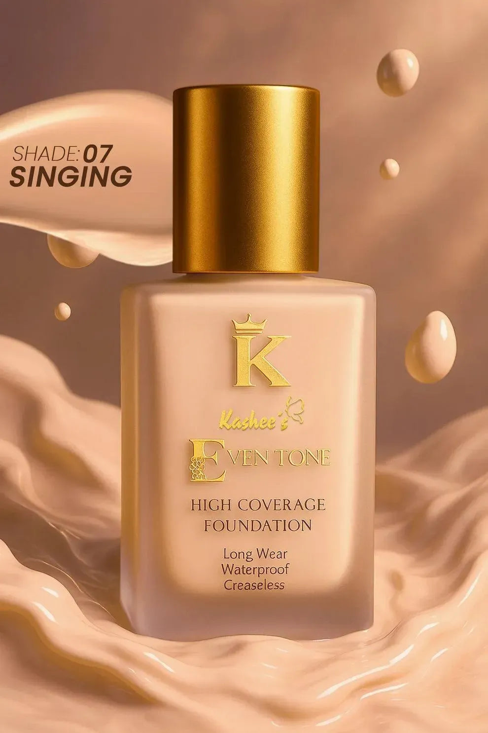 Kashees Eventone High Coverage HD Foundation Bottle 