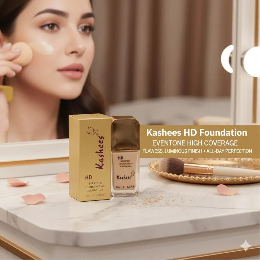 “Kashees HD Eventone High Coverage Foundation Bottle”