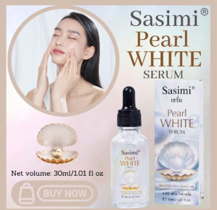 Korean Glass Skin Pearl White Serum 30ml – Brightening & Hydrating Skincare Solution