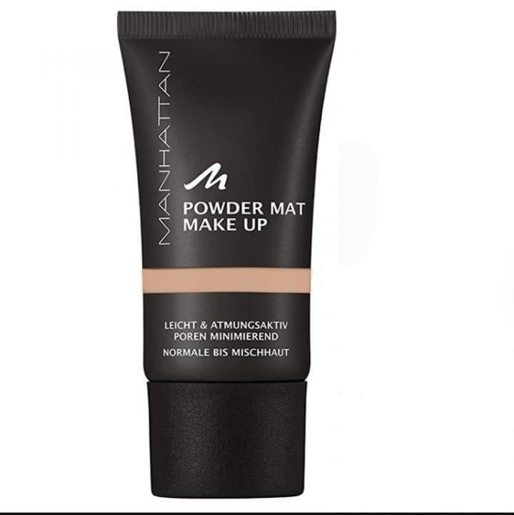 Manhattan Powder Mat Foundation - 815 Rose Beige (30ml) | Long-Lasting & Matte Finish

