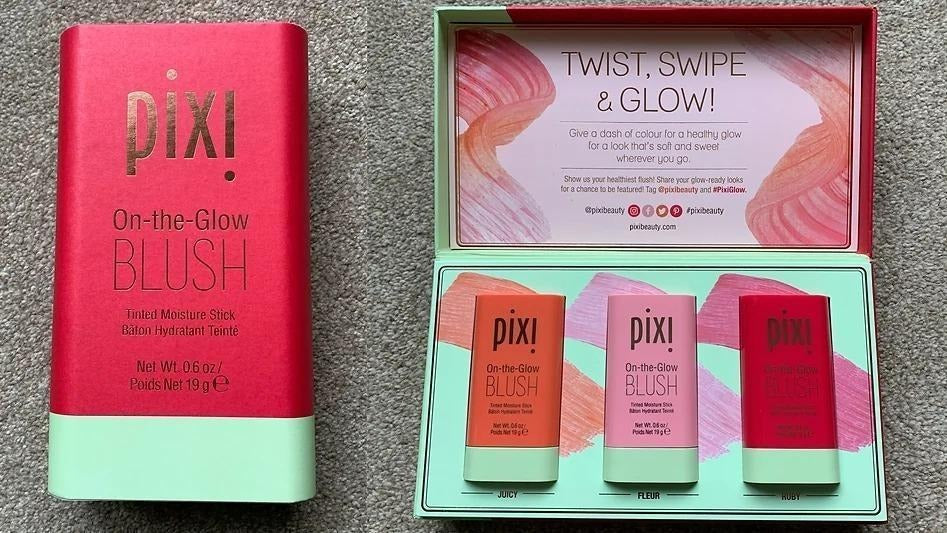 "Pixi On-The-Glow Blush Stick in Juicy - Hydrating & Glowy"