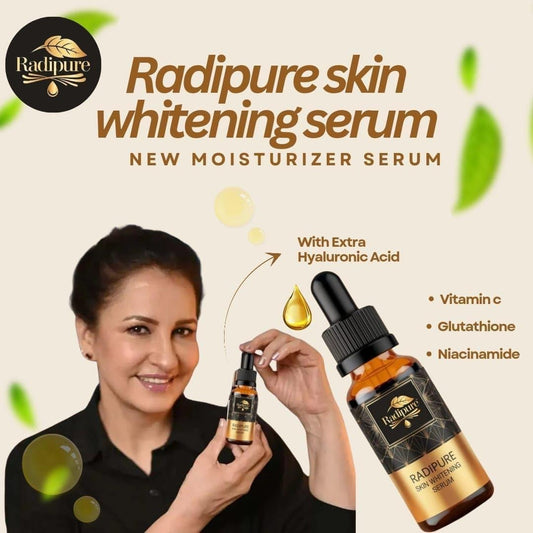 Radipure 5-in-1 Skin Whitening & Glowing Serum 30ml - Brightening, Hydrating & Nourishing Serum for Radiant Skin

