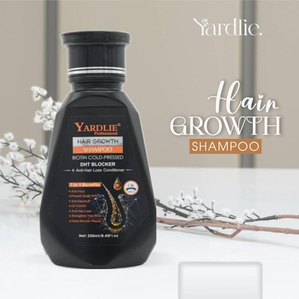 Yardlie 7 In 1 Hair Growth Shampoo 250ml – Strengthens, Nourishes, and Promotes Healthy Hair Growth

