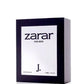 Zarar Silver For Men Perfume 100ml bottle showcasing a sophisticated, long-lasting fragrance for men.

