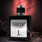 Zarar Silver For Men Perfume 100ml bottle showcasing a sophisticated, long-lasting fragrance for men.

