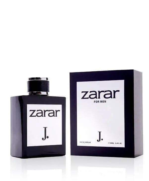 Zarar Silver For Men Perfume 100ml bottle showcasing a sophisticated, long-lasting fragrance for men.

